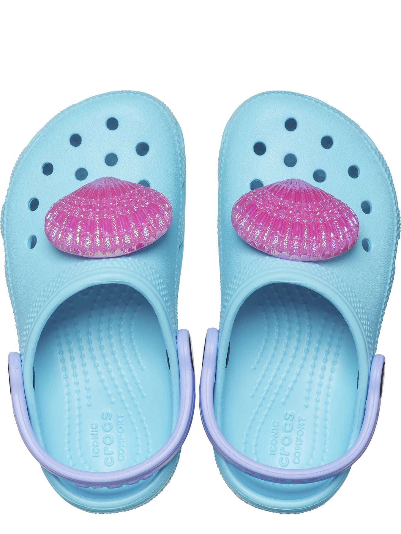 Teal discount kids crocs