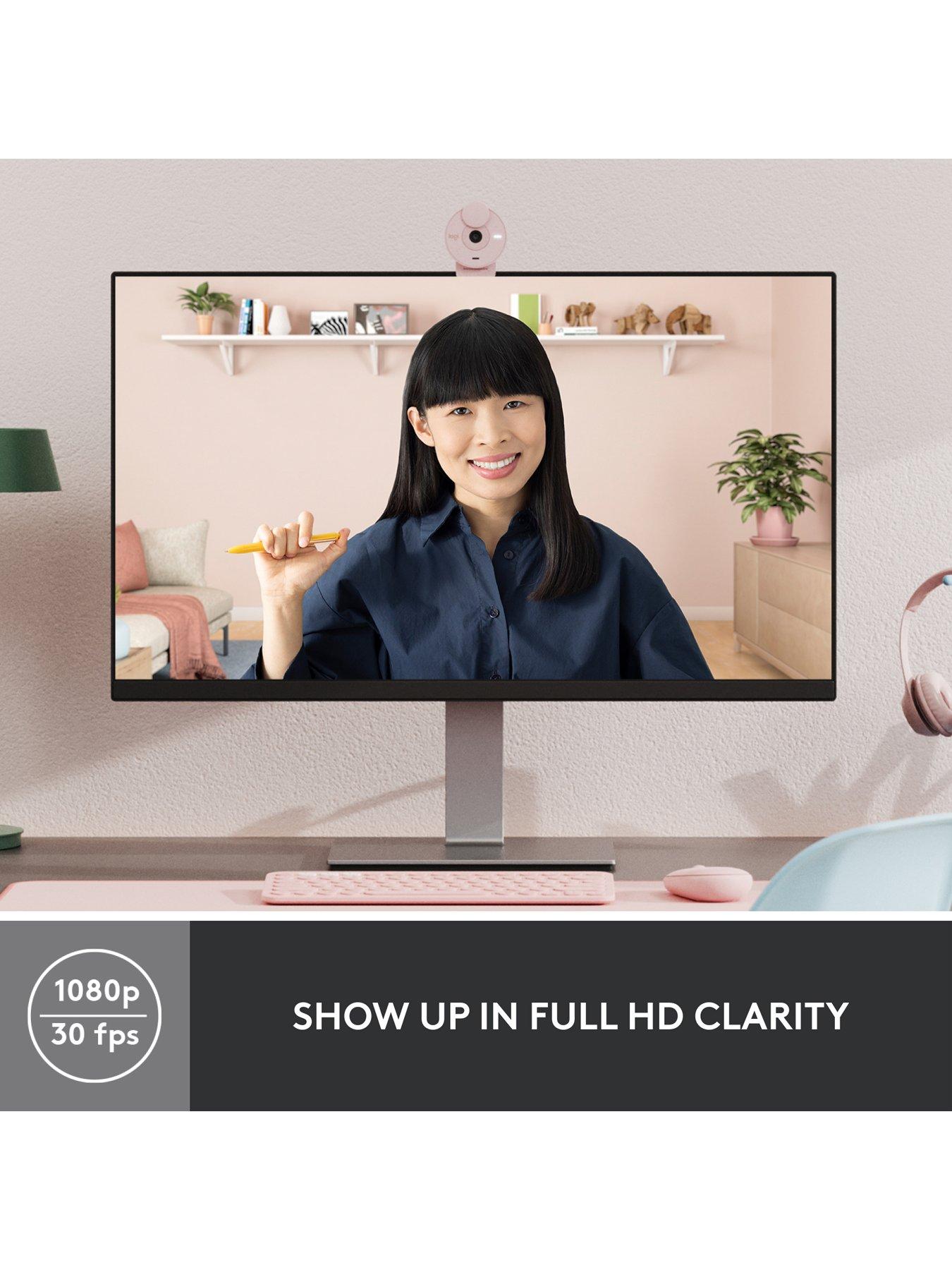 Image 2 of 7 of Logitech Brio 300 Full HD webcam-ROSE