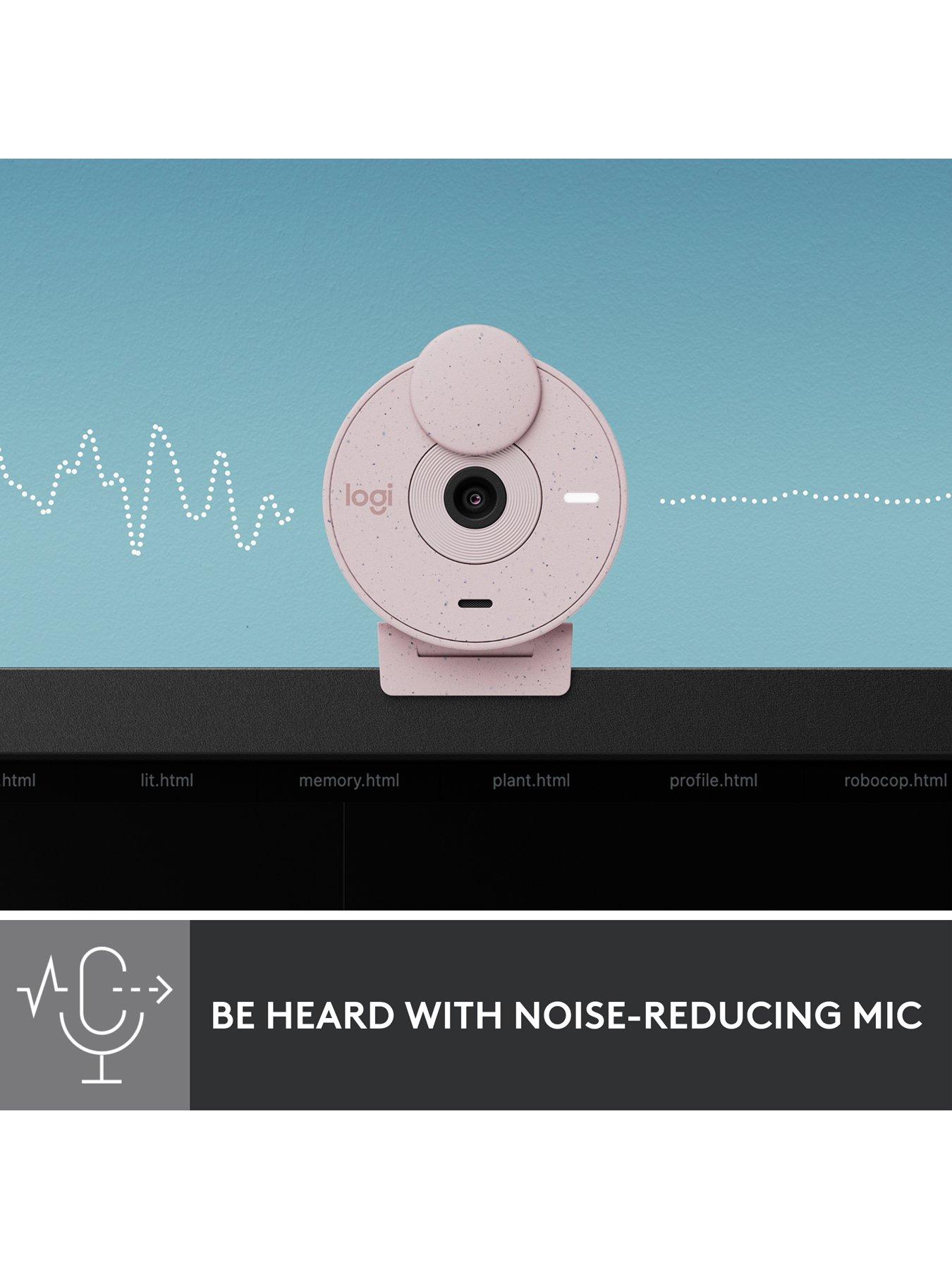 Image 4 of 7 of Logitech Brio 300 Full HD webcam-ROSE