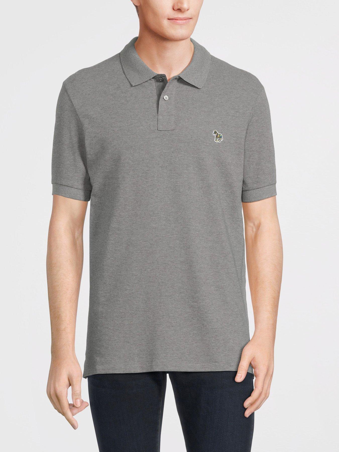 PS PAUL SMITH PS Paul Smith Zebra Regular Fit Polo Shirt - Grey