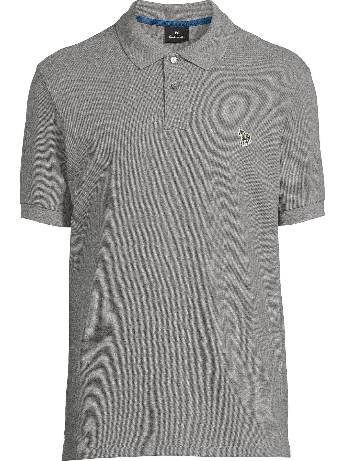 Image 3 of 5 of PS PAUL SMITH PS Paul Smith Zebra Regular Fit Polo Shirt - Grey