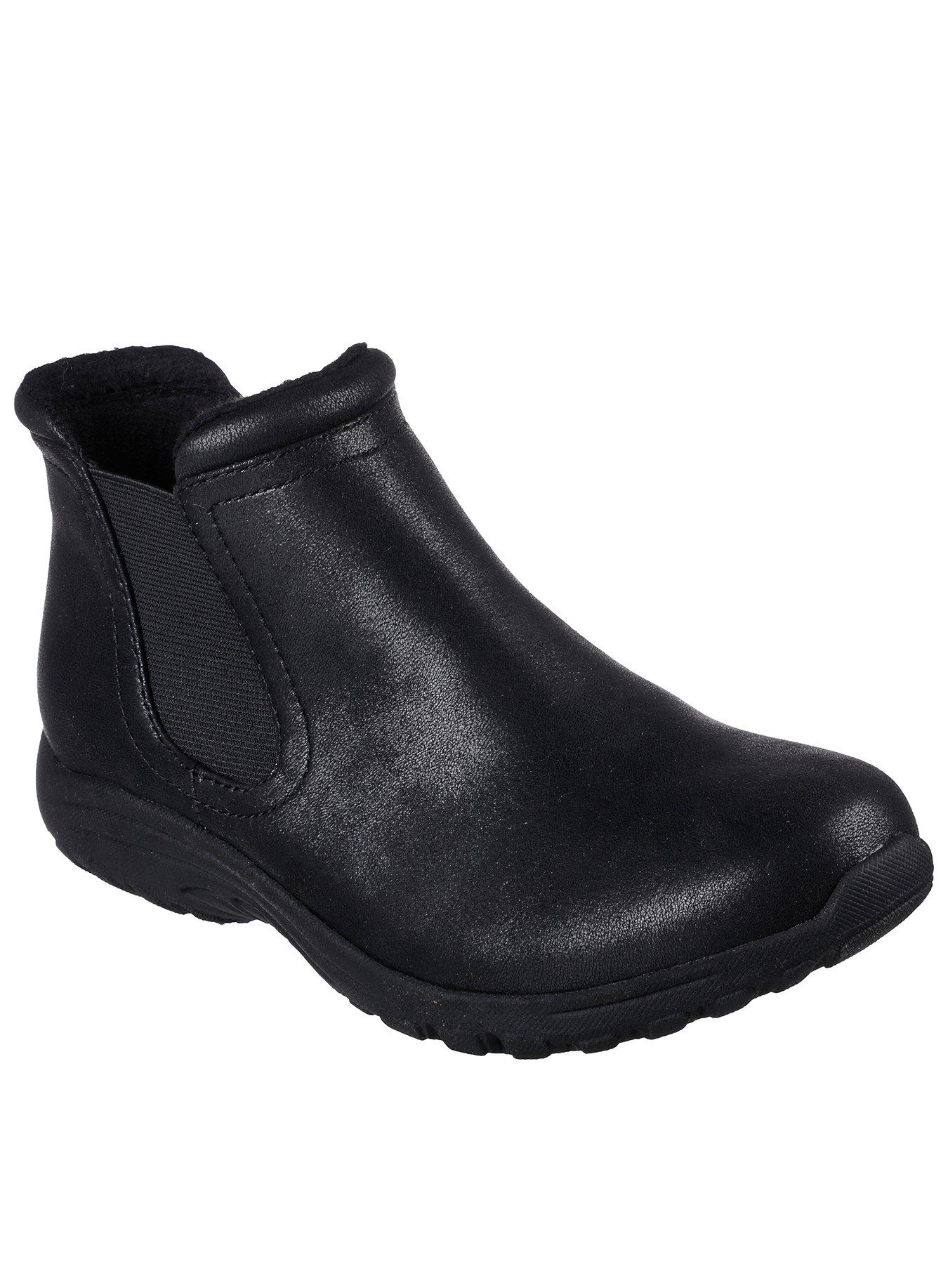 Skechers womens best sale leather ankle boots