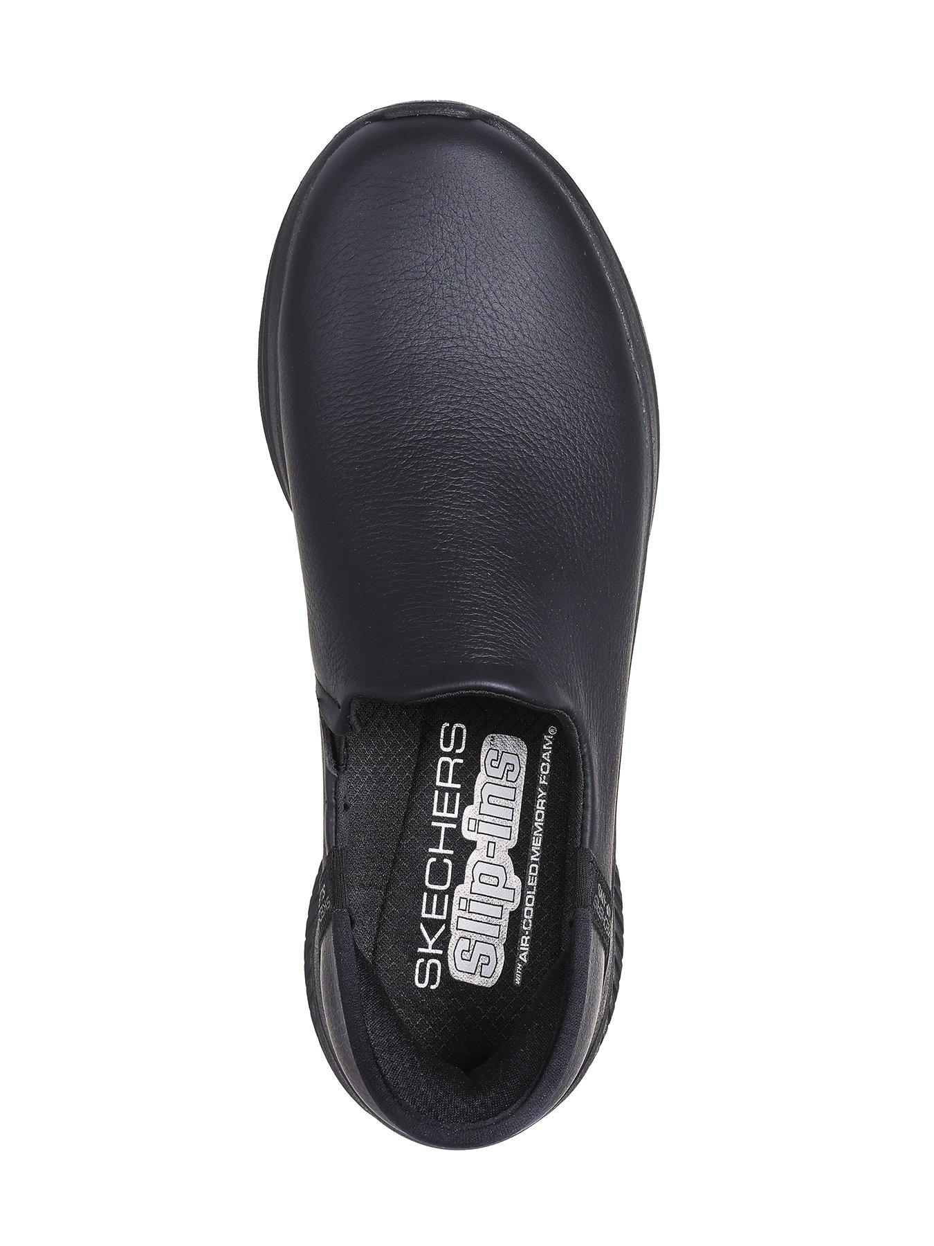 Leather best sale skechers sale