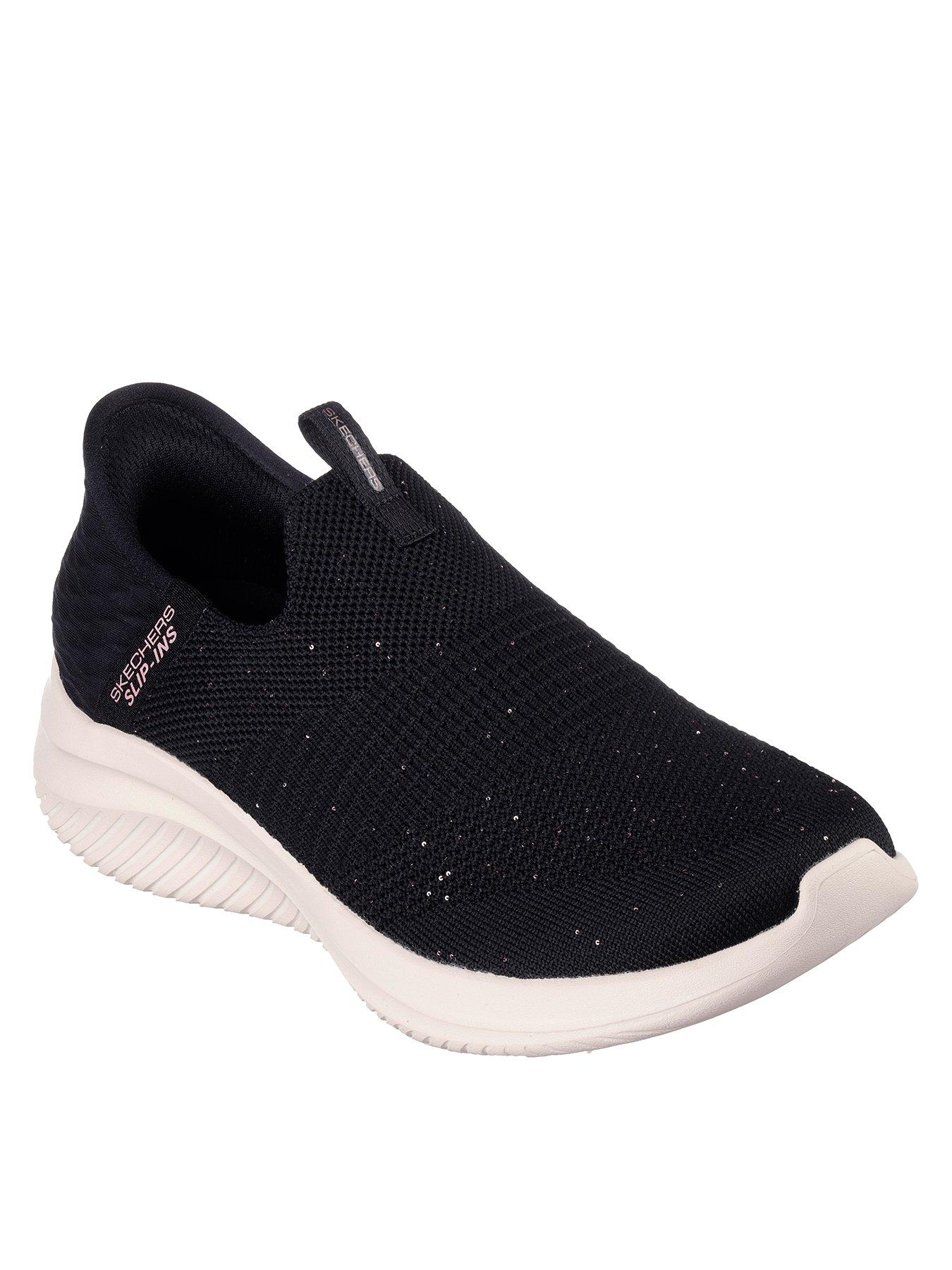 Skechers stretch outlet knit white