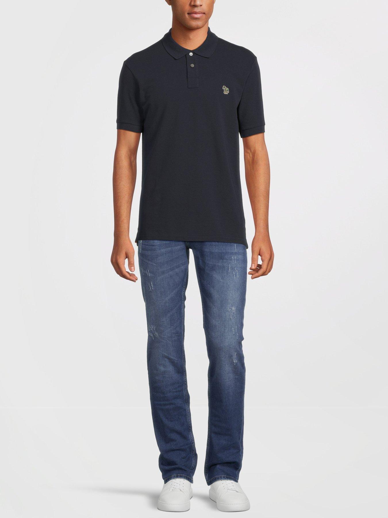 Image 2 of 5 of PS PAUL SMITH Zebra Regular Fit Polo Shirt - Navy