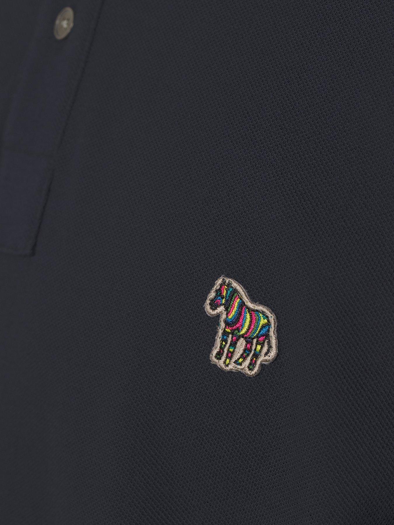 Image 5 of 5 of PS PAUL SMITH Zebra Regular Fit Polo Shirt - Navy
