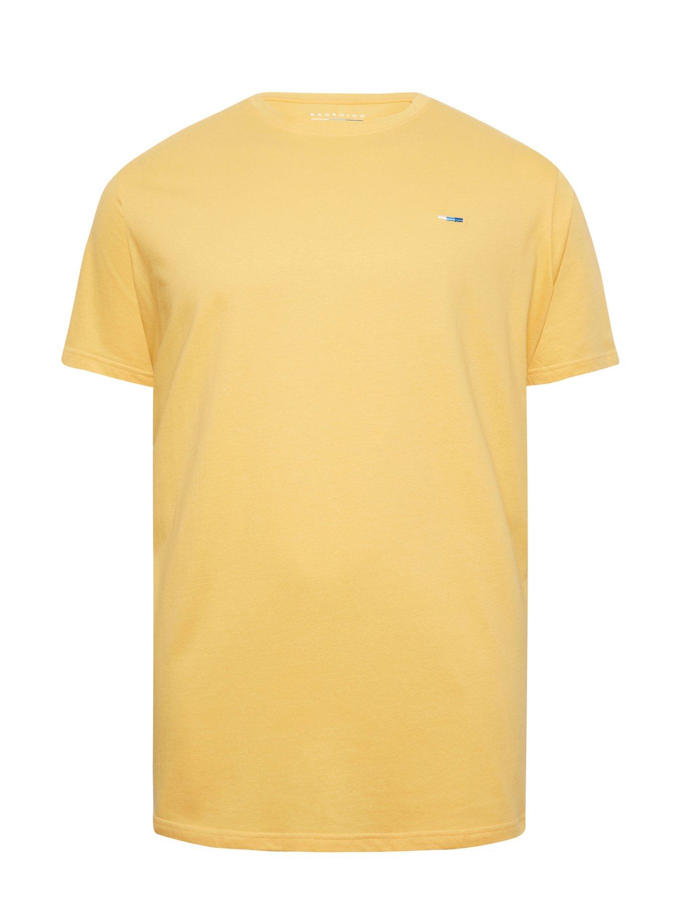 badrhino-plain-t-shirt-flax-yellow