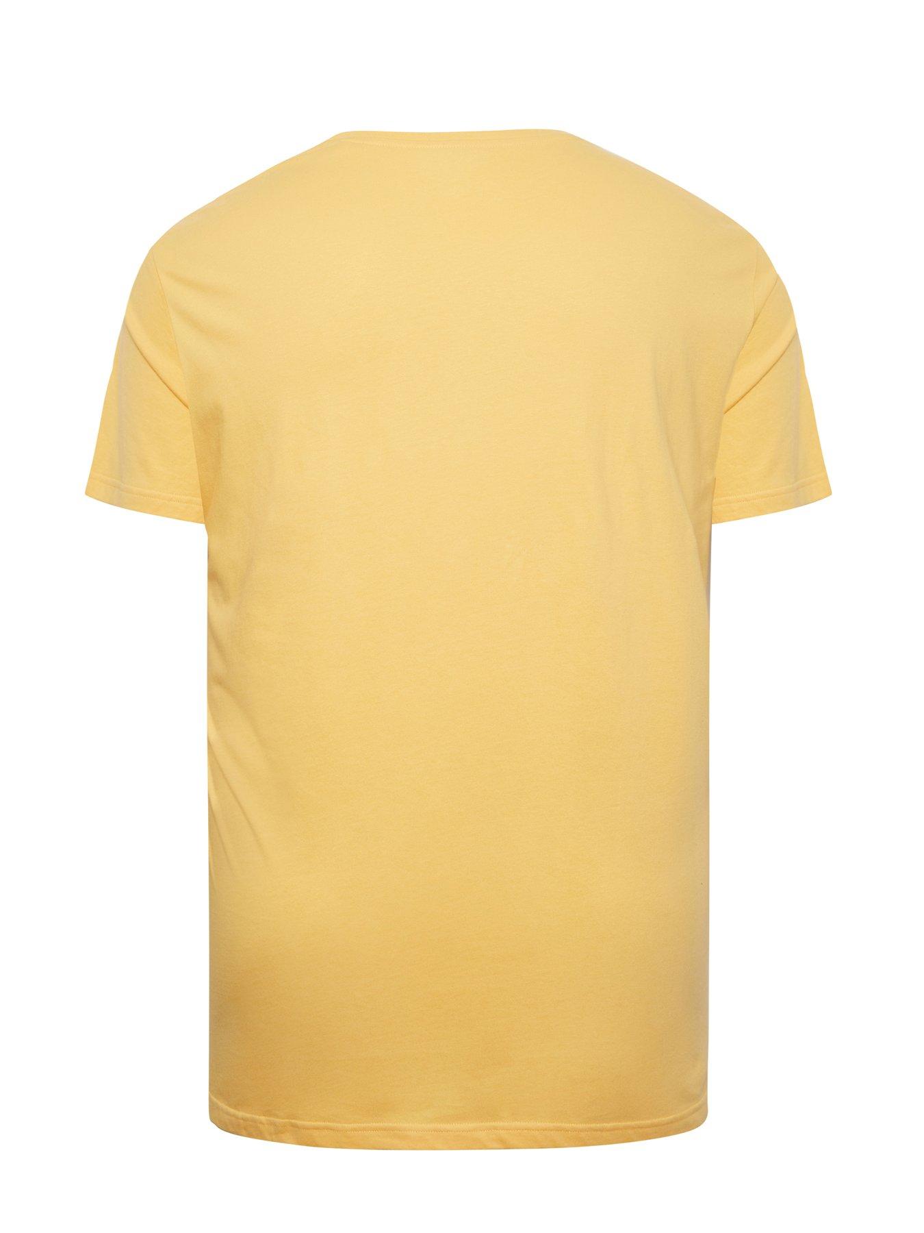 badrhino-plain-t-shirt-flax-yellowstillFront