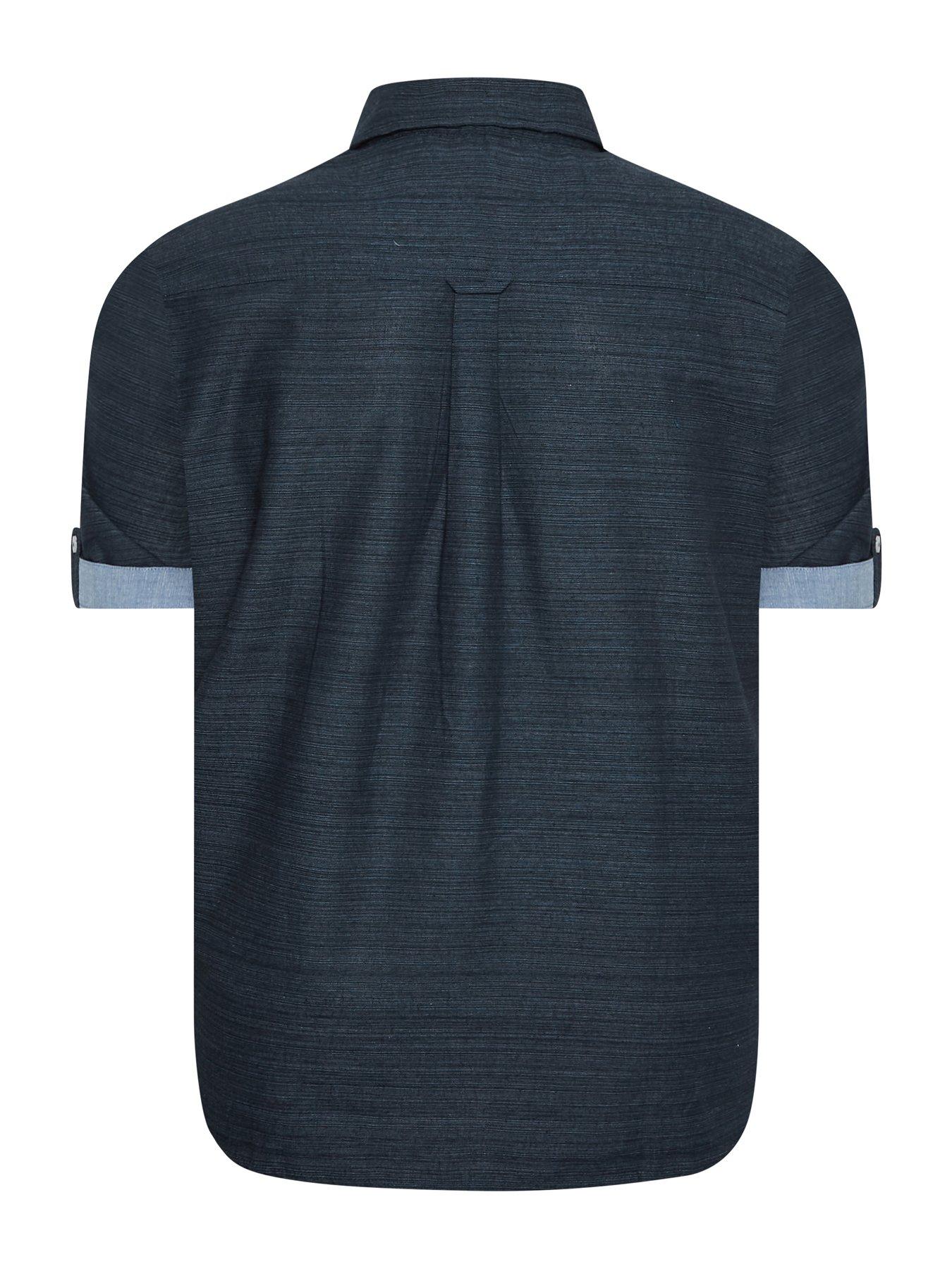 Image 2 of 3 of BadRhino Short Sleeve&nbsp;Slub Shirt - Navy