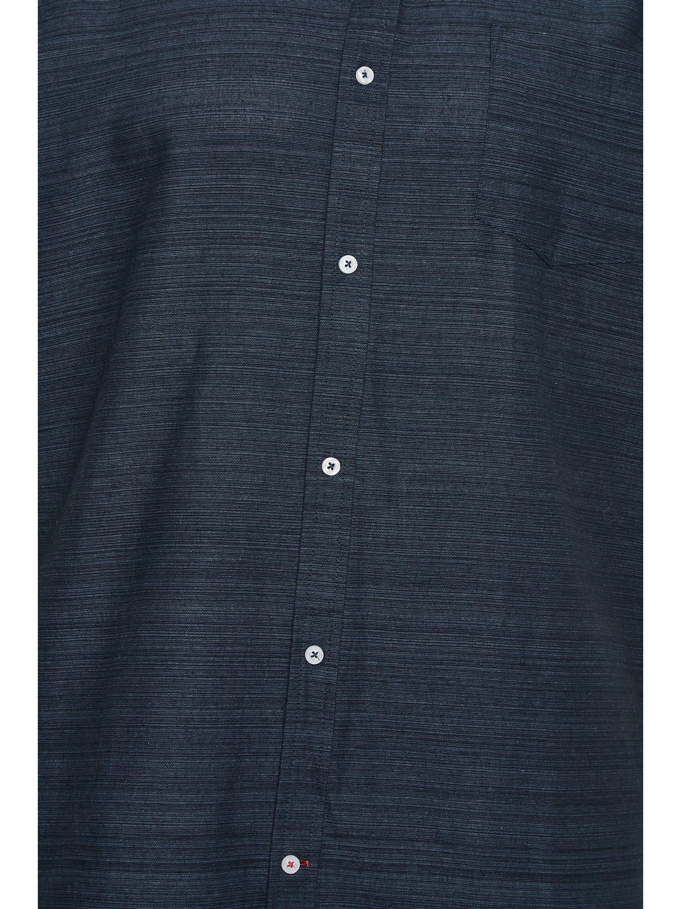 Image 3 of 3 of BadRhino Short Sleeve&nbsp;Slub Shirt - Navy