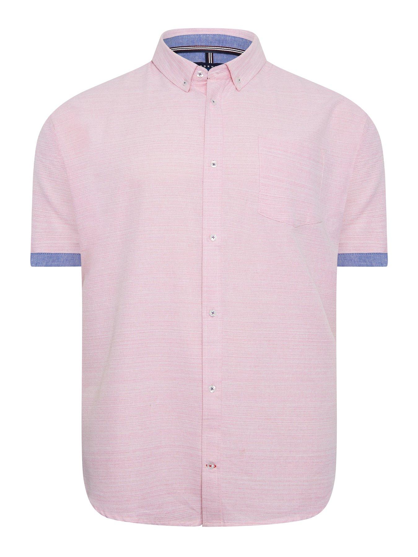 Image 1 of 3 of BadRhino Short Sleeve&nbsp;Slub Shirt - Pink