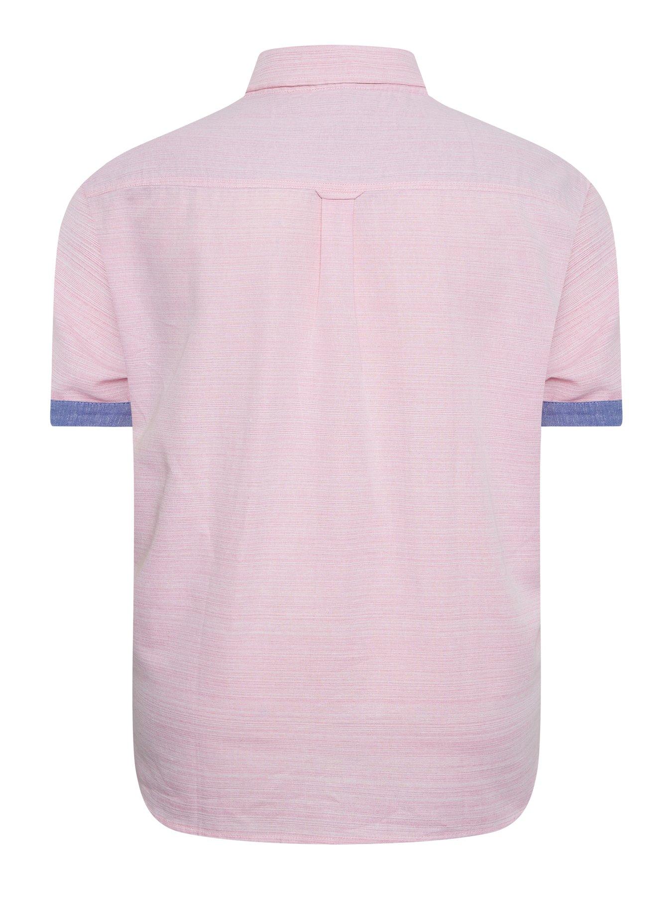 Image 2 of 3 of BadRhino Short Sleeve&nbsp;Slub Shirt - Pink