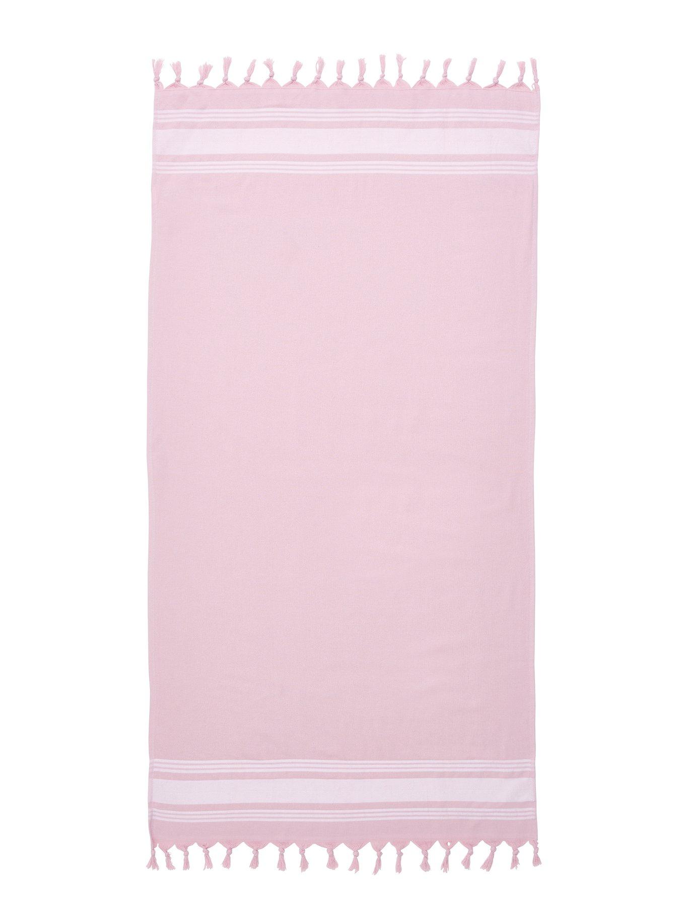 catherine-lansfield-hammam-beach-towel--pinkstillFront