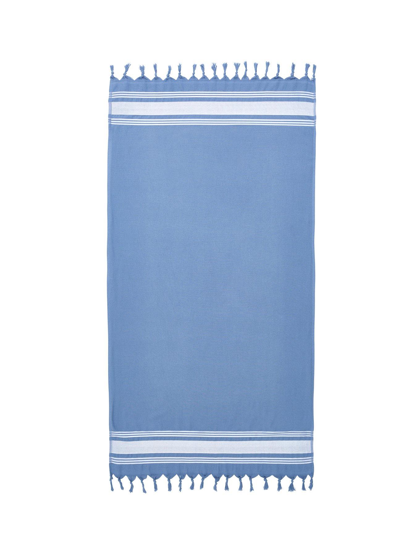 catherine-lansfield-hammam-beach-towel--bluestillFront