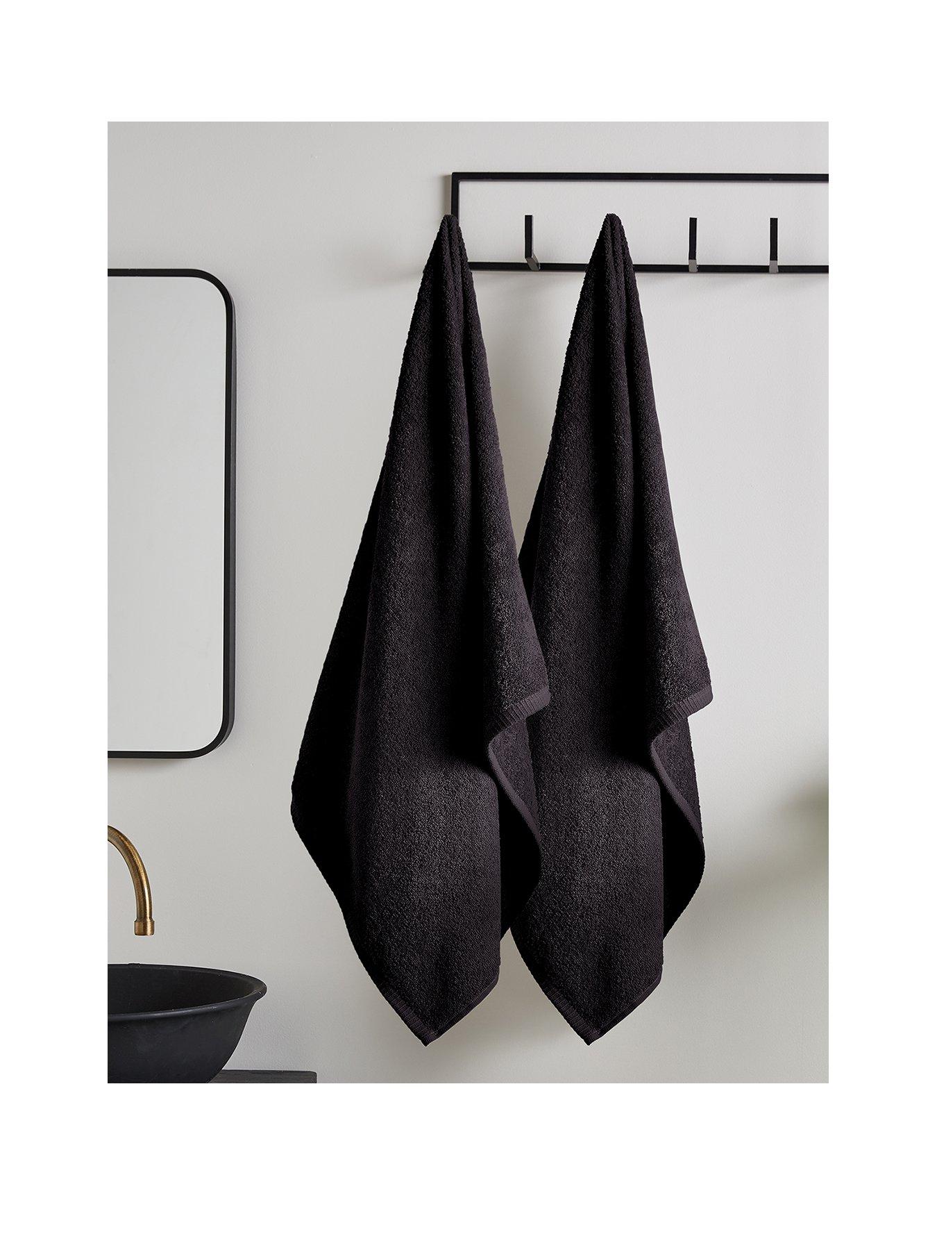 Image of Catherine Lansfield Quick Dry Bath Sheet Pair