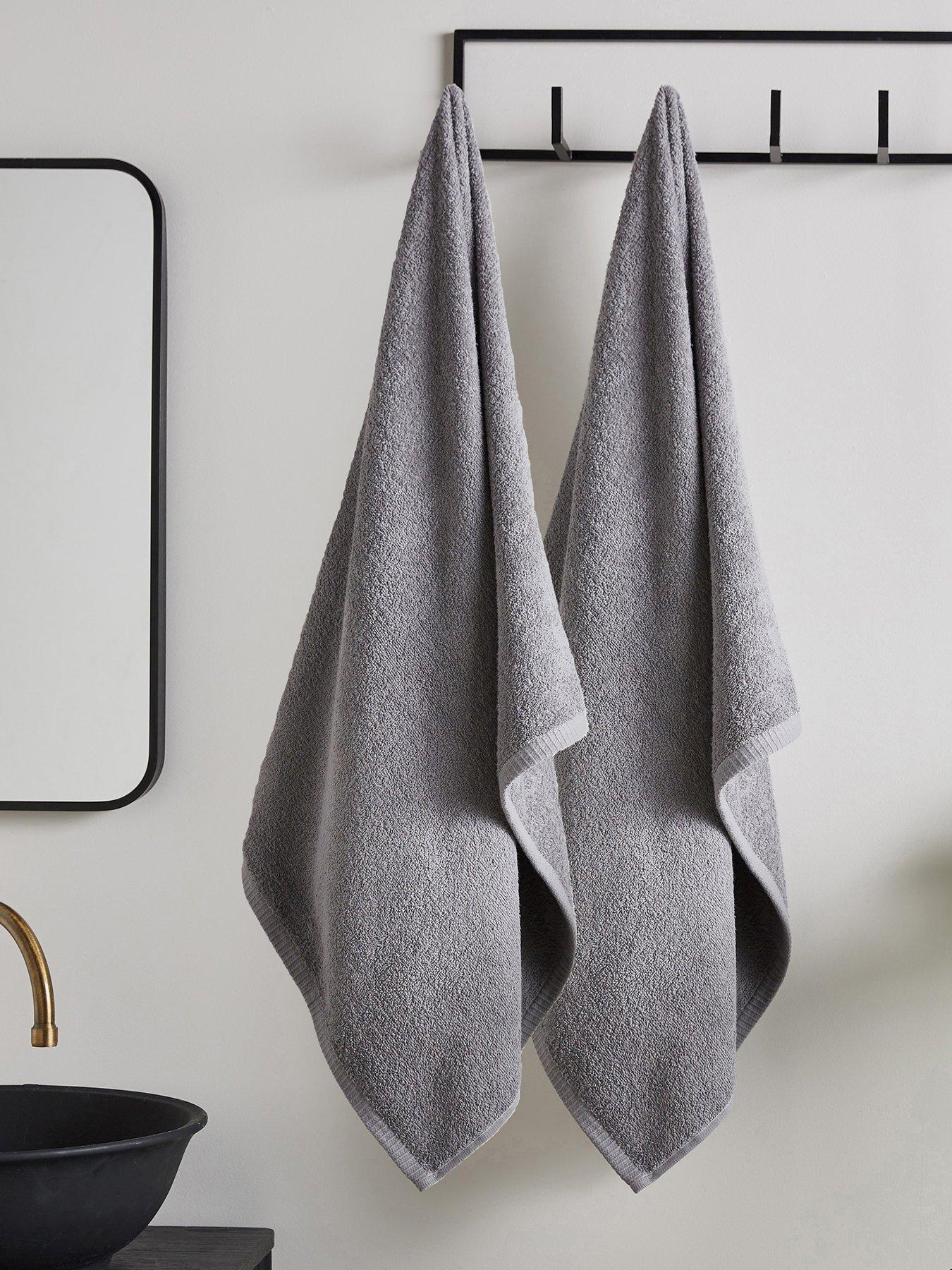 Catherine Lansfield Quick Dry Bath Sheet Pair