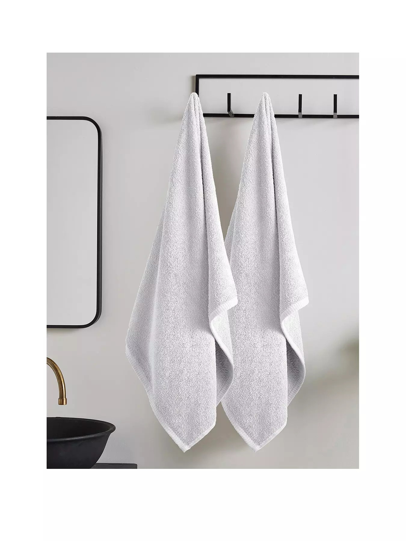 100% Cotton Low Twist Bath Towels (30 in. L x 54 in. W), 550 GSM, Highly  Absorbent, Super Soft, Fluffy (2-Pack, Ocher)