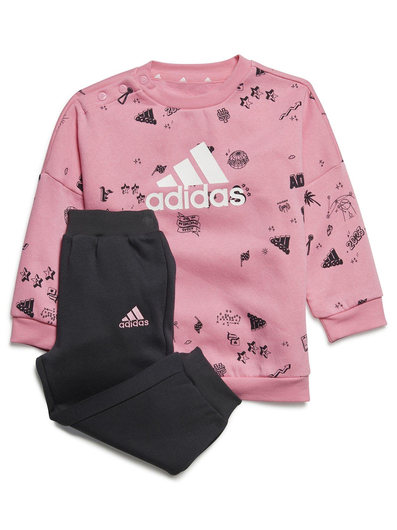 Infant Unisex 2 Piece Brand Love Set Pink