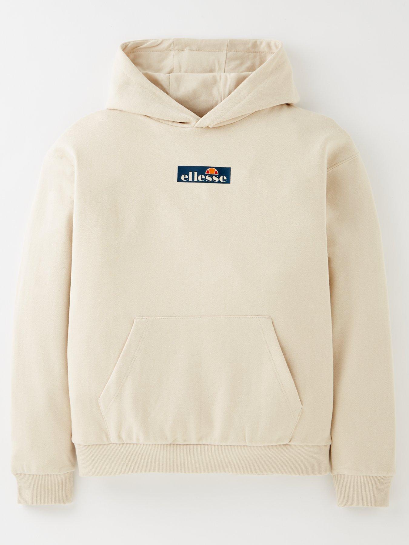 ellesse-boys-odiante-junior-overhead-hoody-junior-beige