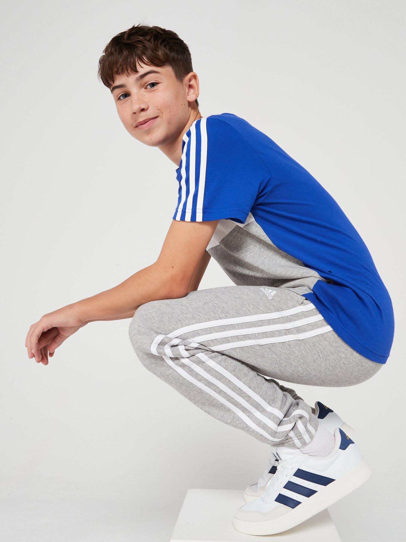 adidas-sportswear-junior-kids-colorblock-short-sleeve-t-shirt-nbsp--blueoutfit