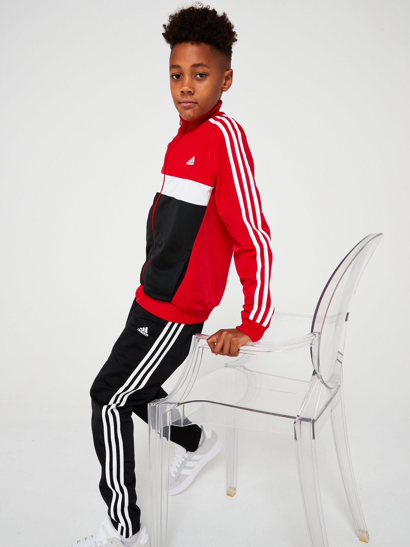 adidas-sportswear-junior-kids-colorblock-tracksuit-redback