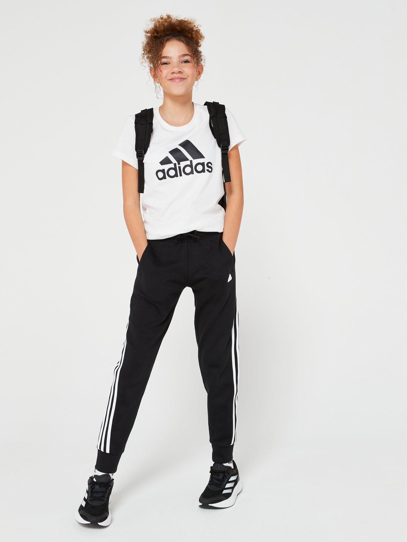 adidas-sportswear-essentials-junior-girls-big-logo-short-sleevenbspt-shirt-whiteblackfront