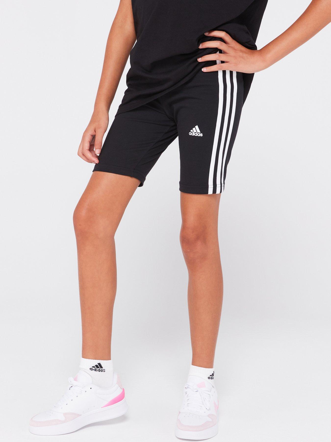 adidas-sportswear-junior-essentials-cycle-shorts-blackwhiteback