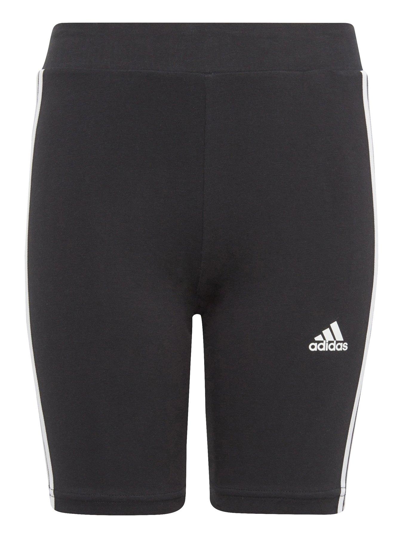 adidas-sportswear-junior-essentials-cycle-shorts-blackwhitedetail