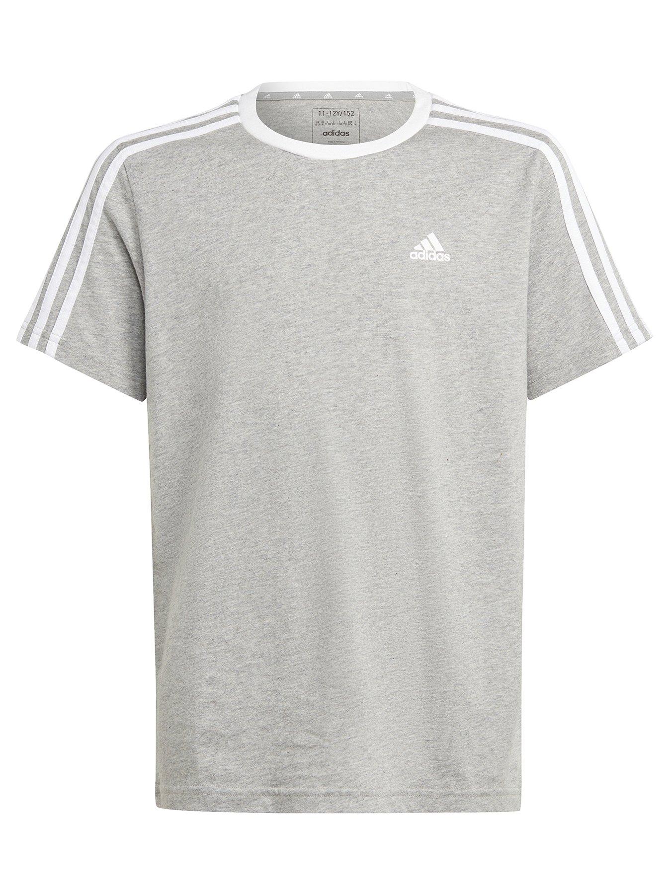 adidas-sportswear-essentials-junior-girls-3-stripe-boyfriend-t-shirt-greyfront