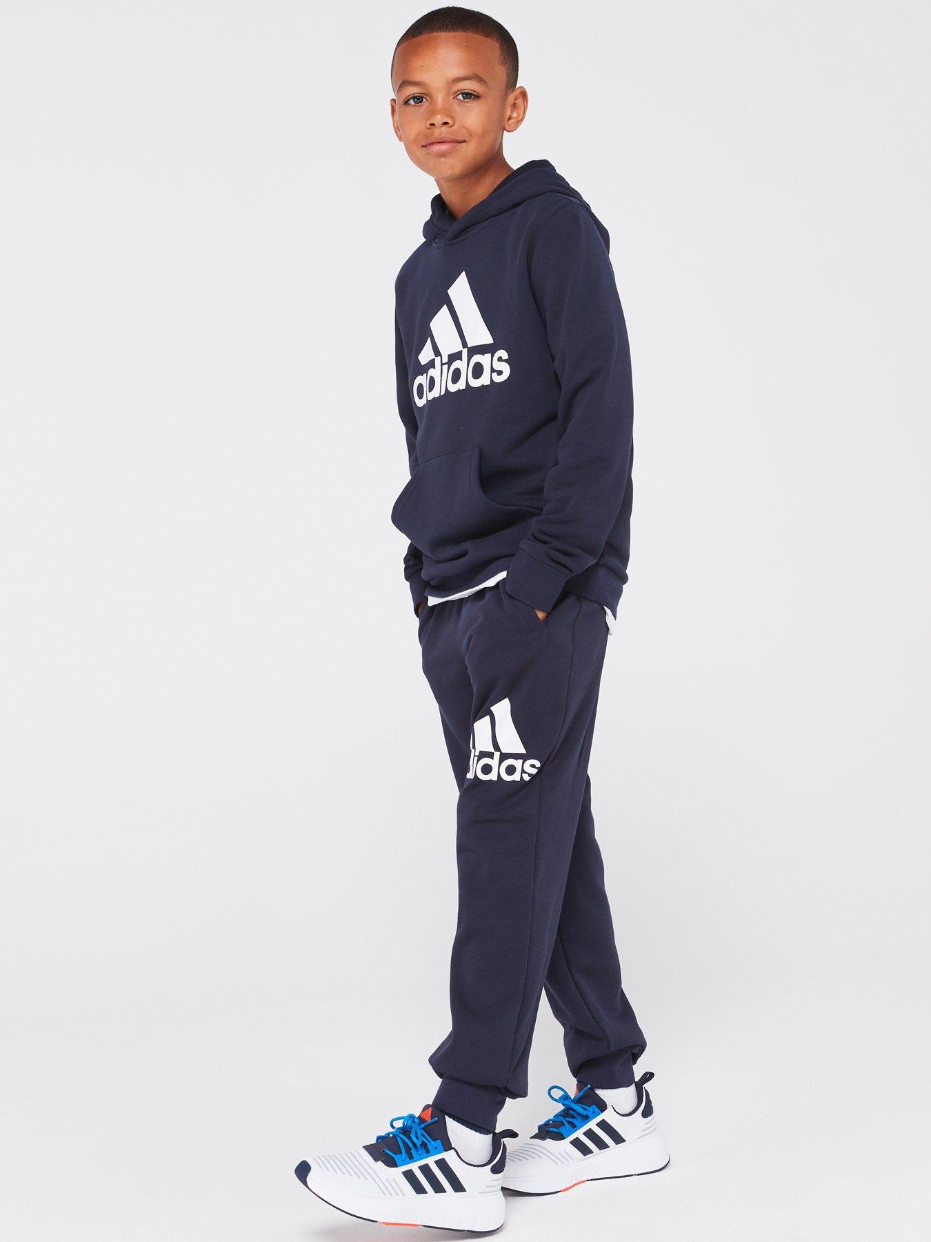 adidas-sportswear-essentials-junior-unisex-big-logo-pant-navyfront