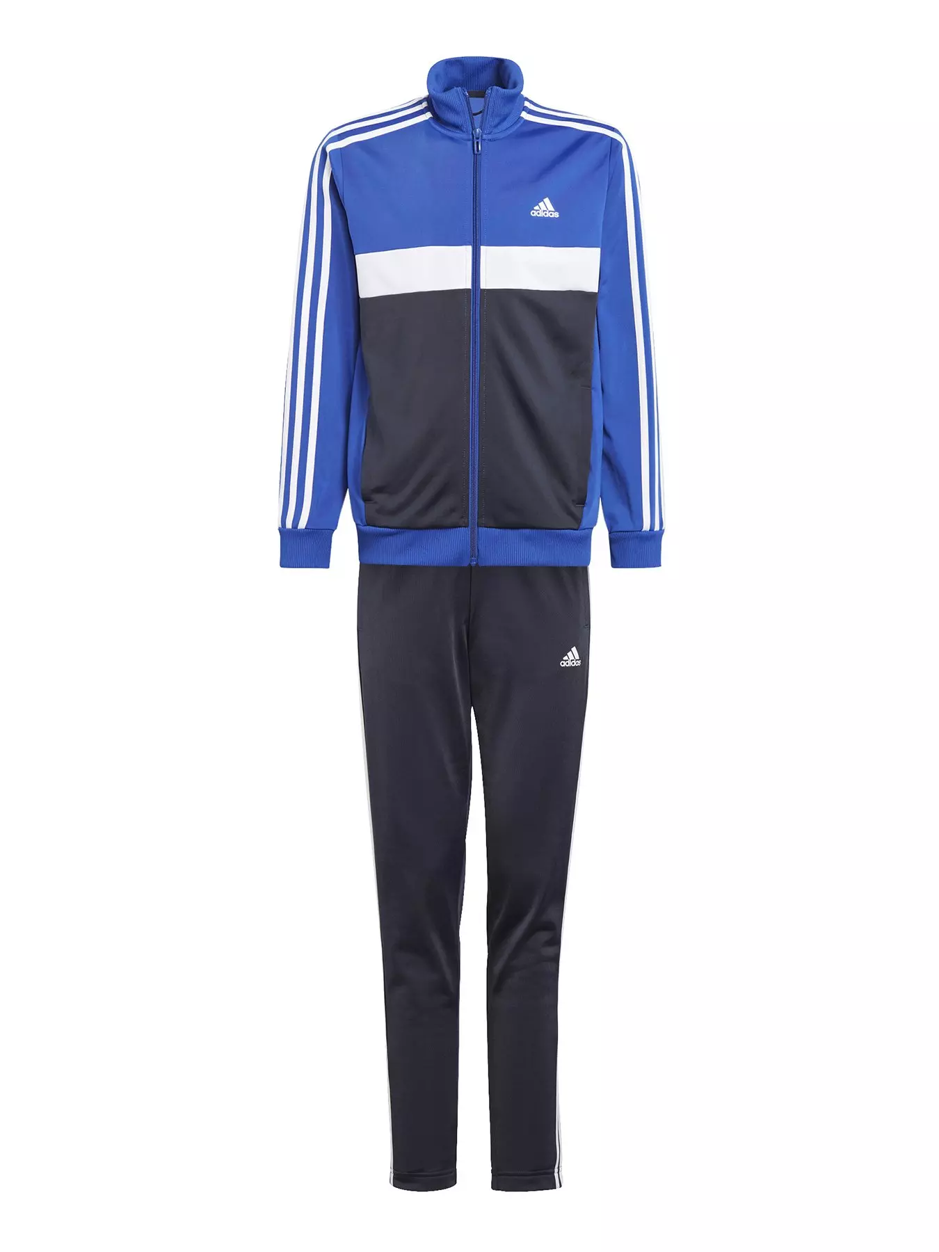 adidas Sportswear Color block sweatpants in green and navy