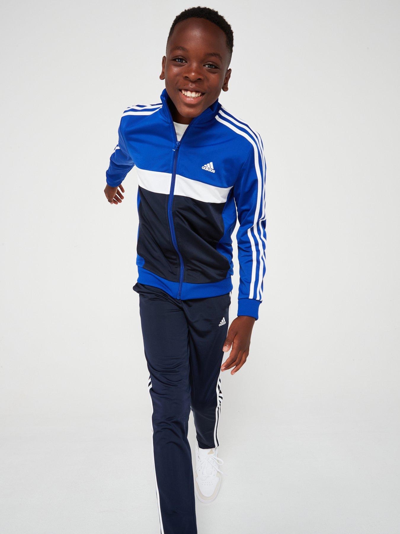 adidas-sportswear-junior-kids-colorblock-tracksuit-bluedetail