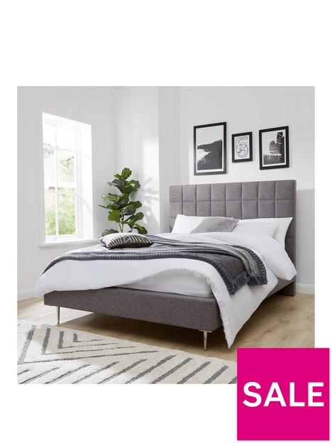 very-home-lizelle-fabric-bed-with-mattress-options-buy-and-save