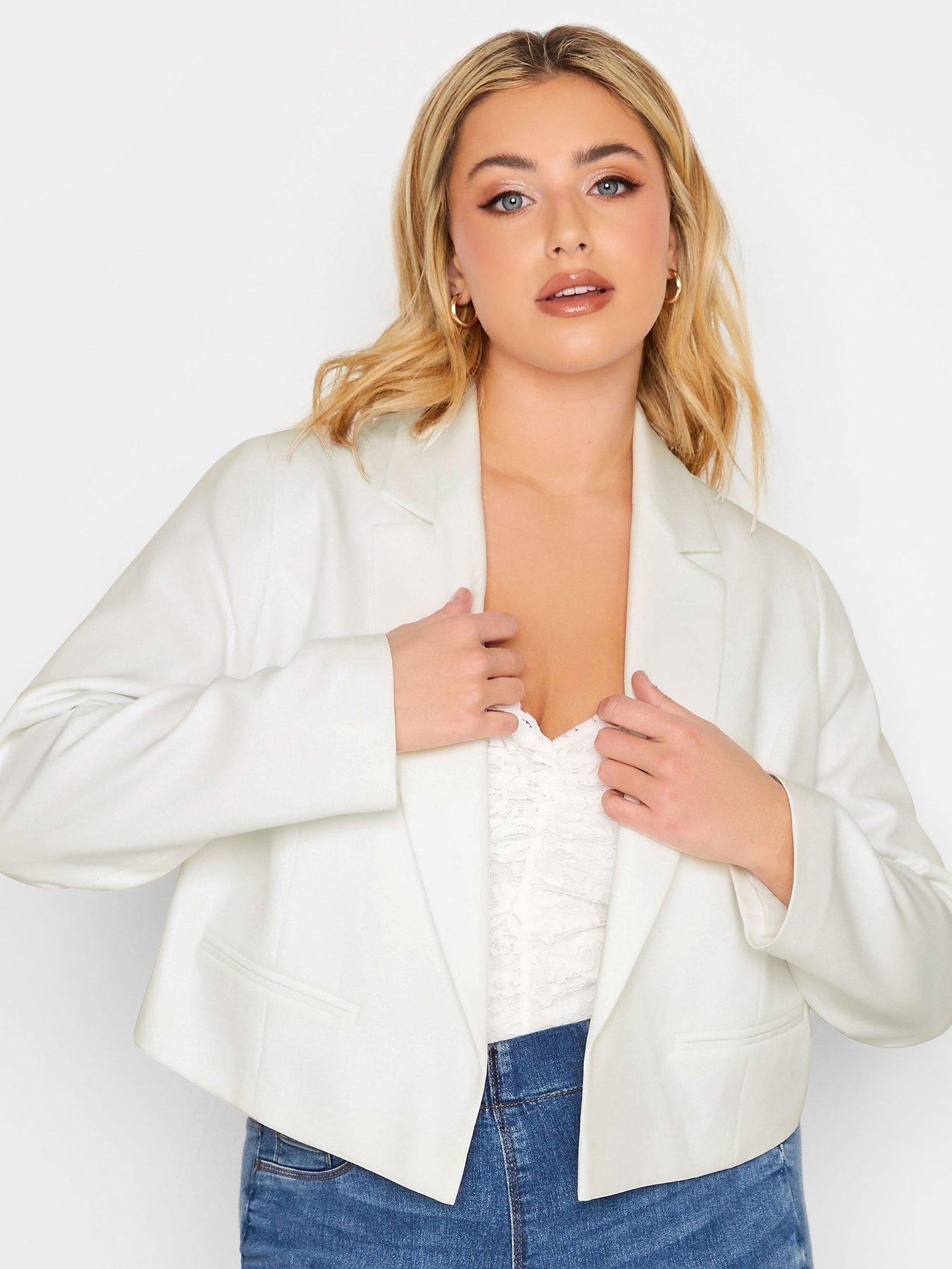 yours-yours-cropped-blazer-white