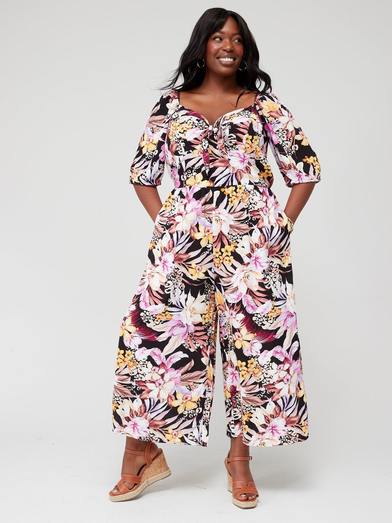 City chic 2024 floral jumpsuit