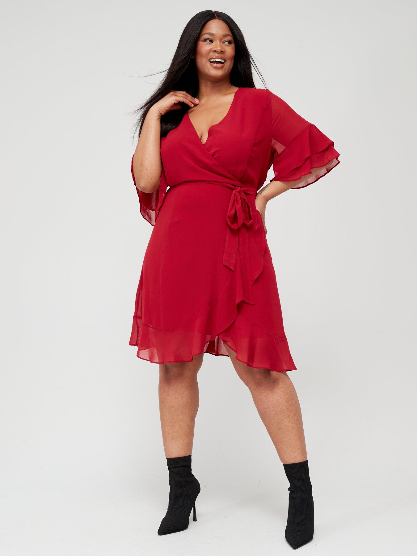 City chic red dress best sale