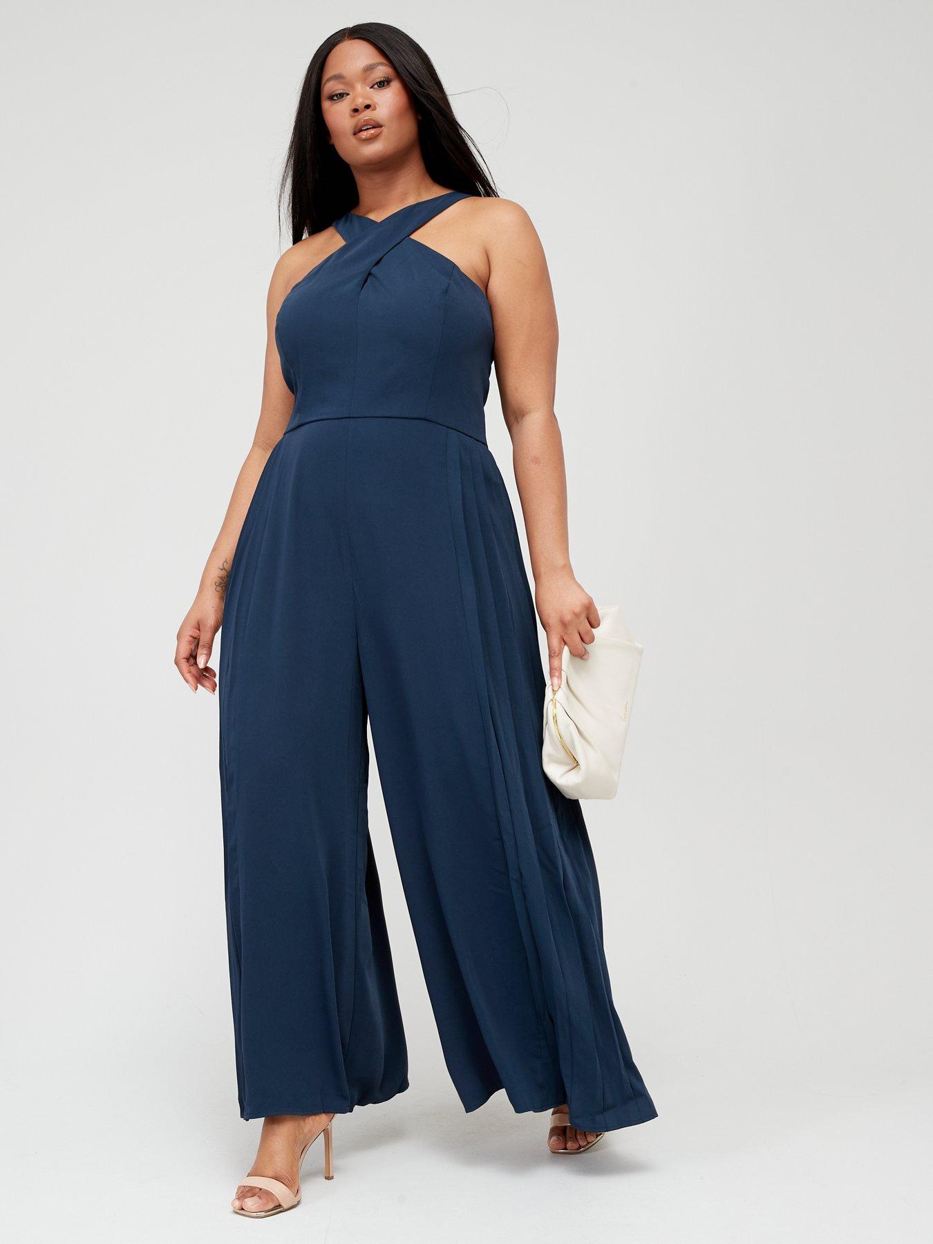 Navy dressy jumpsuit best sale