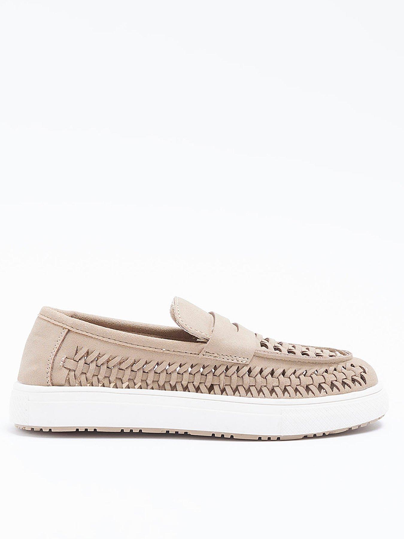 River island hot sale woven loafers