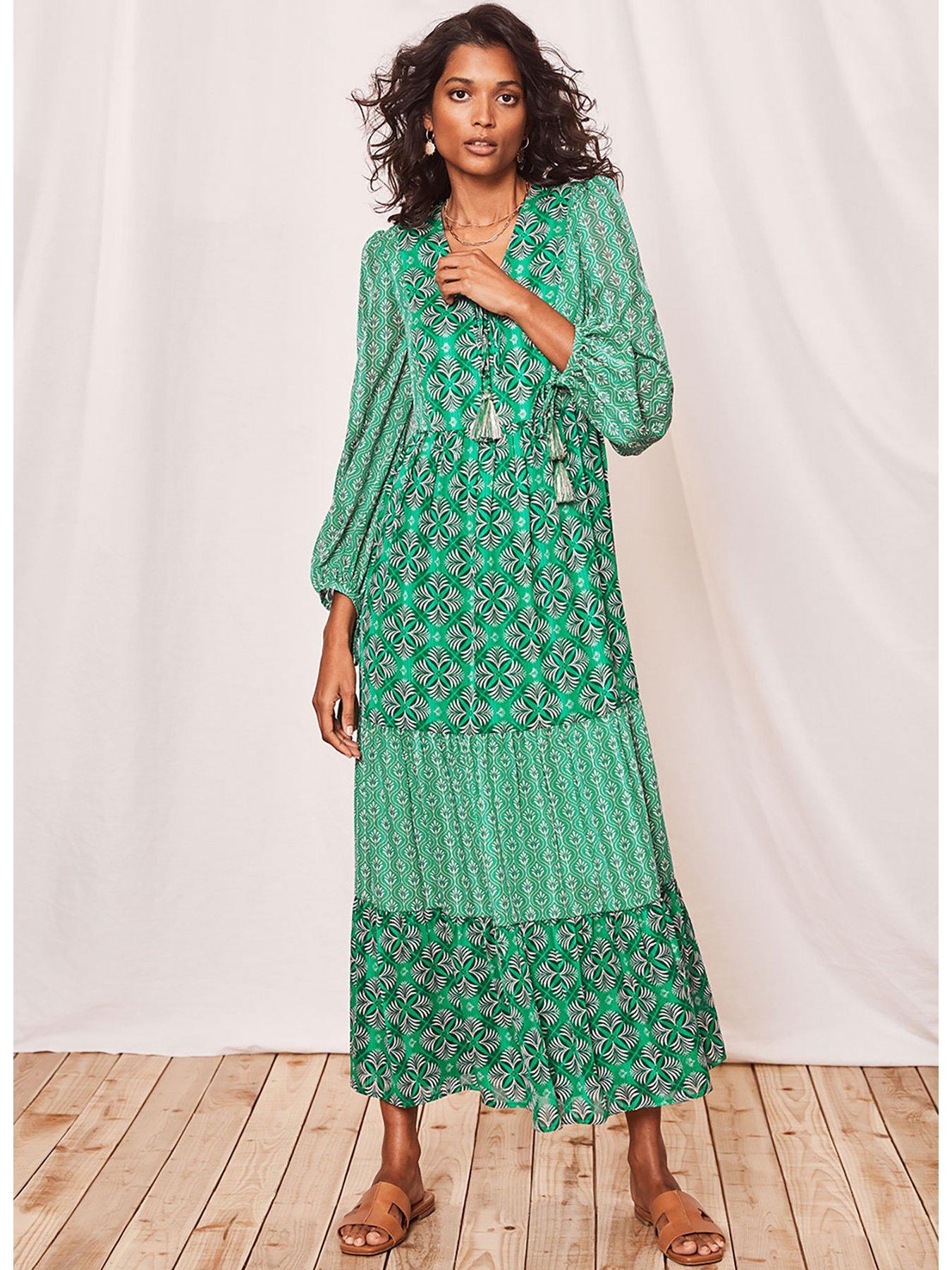 Boho Plus Size Aquarius Maxi Dress For Women