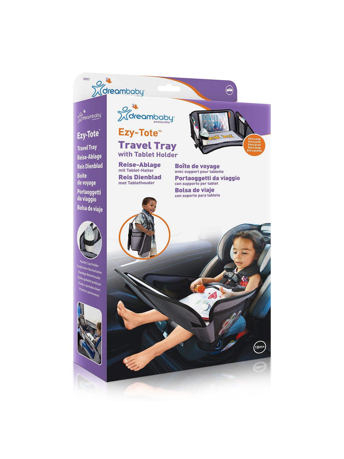 Image 5 of 5 of Dreambaby On-the-Go Extra-Large Car Tray Table with Tablet Holder, Storage Pockets &amp; Carry Strap - Black