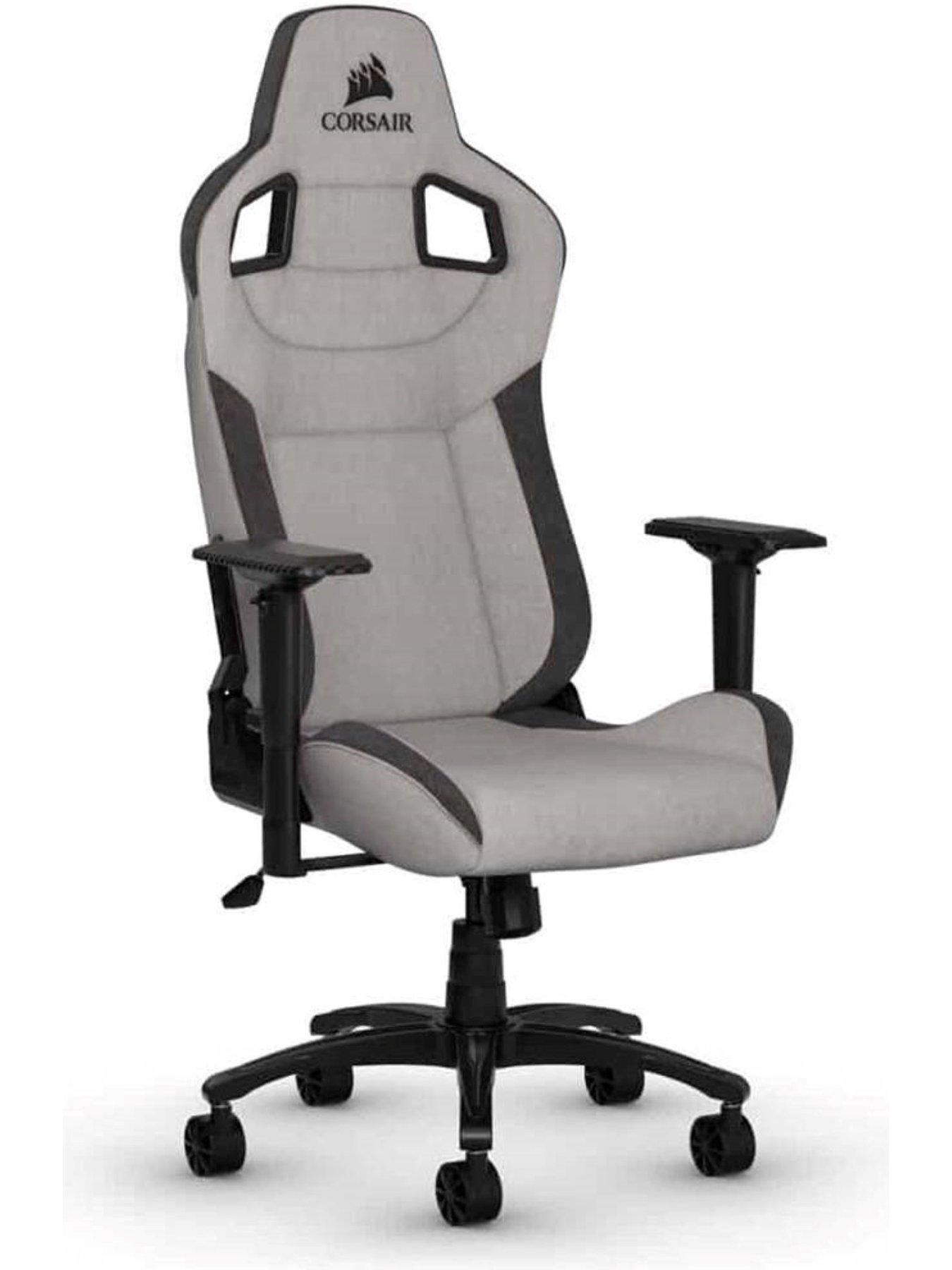 Image 2 of 7 of CORSAIR T3 Rush 2023 Fabric Gaming Chair - Charcoal/Grey