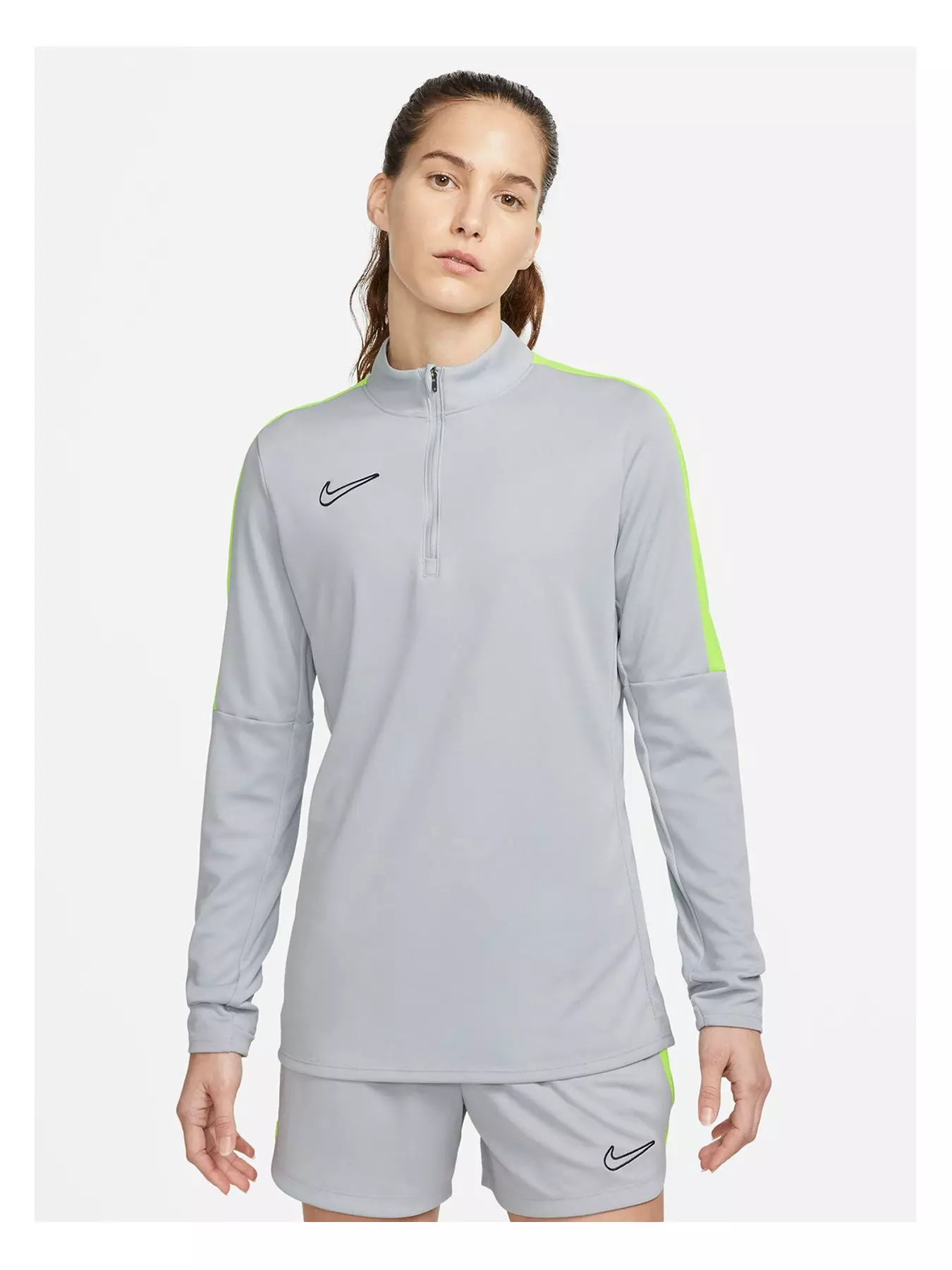 Nike Womens Academy 23 Dry Fit Drill Top - Silver | Very