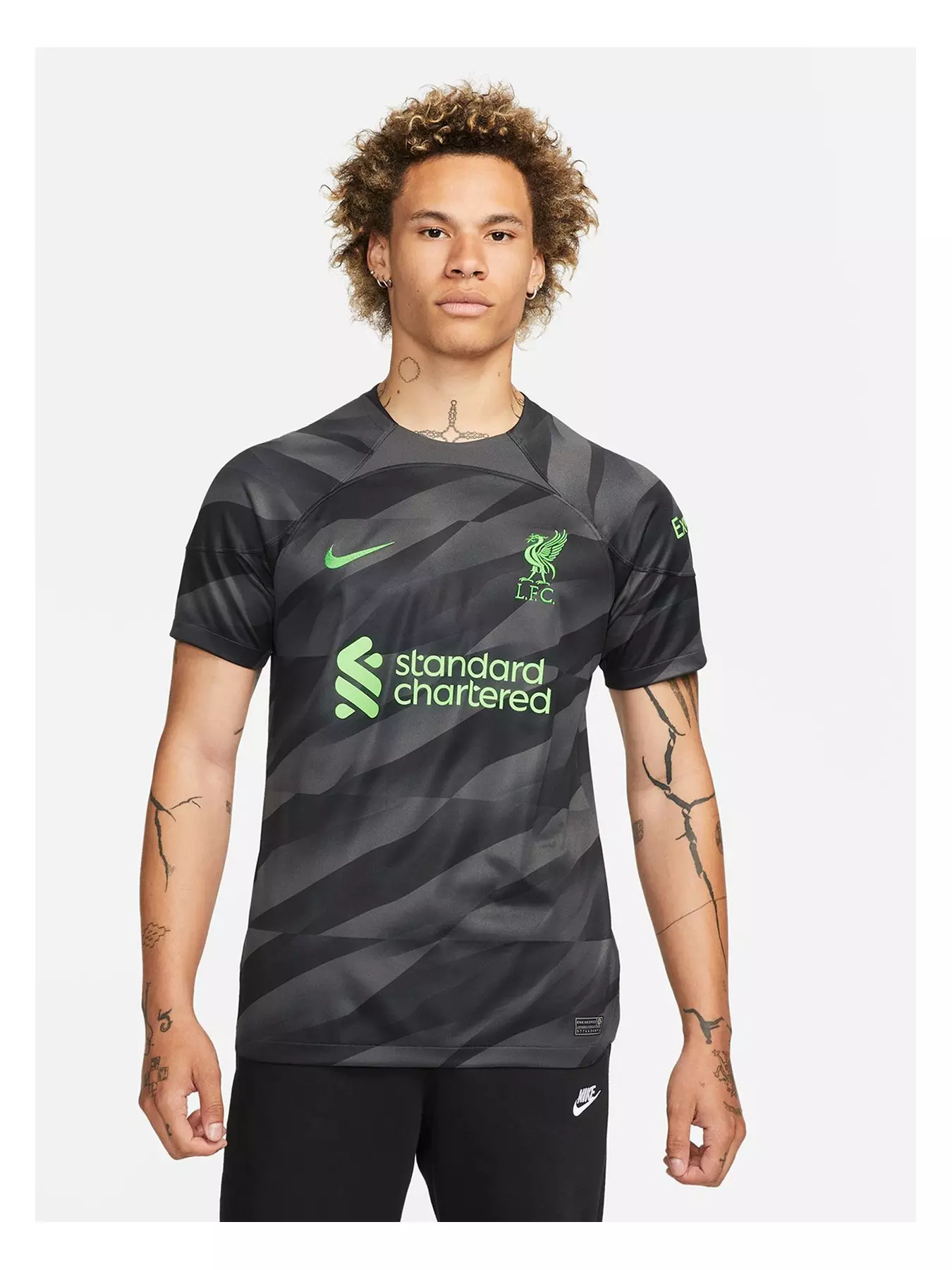 Nike 2021-22 Liverpool DF Pre-Match Jersey - Grey M 