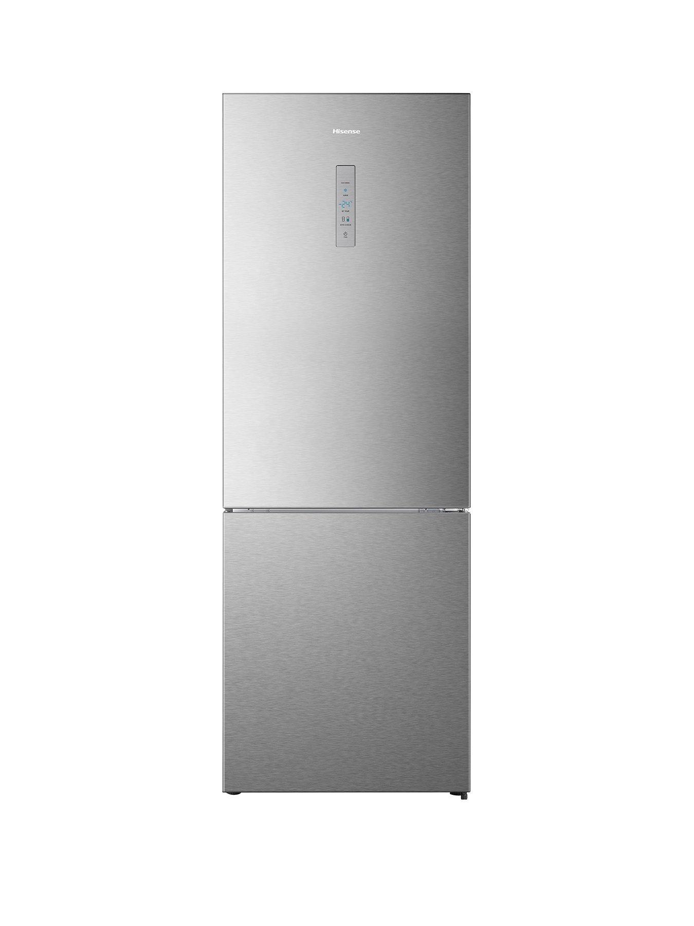 hisense-rb645n4bie-6040-704cm-widenbspfrost-free-fridge-freezer-stainless-steel