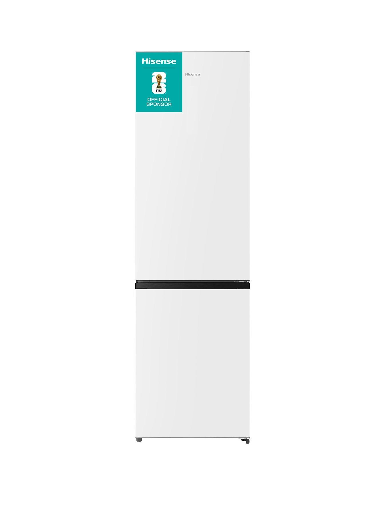 Image 1 of 7 of Hisense RB435N4BWE 60cm Wide&nbsp;70/30 Frost-Free Fridge Freezer - White
