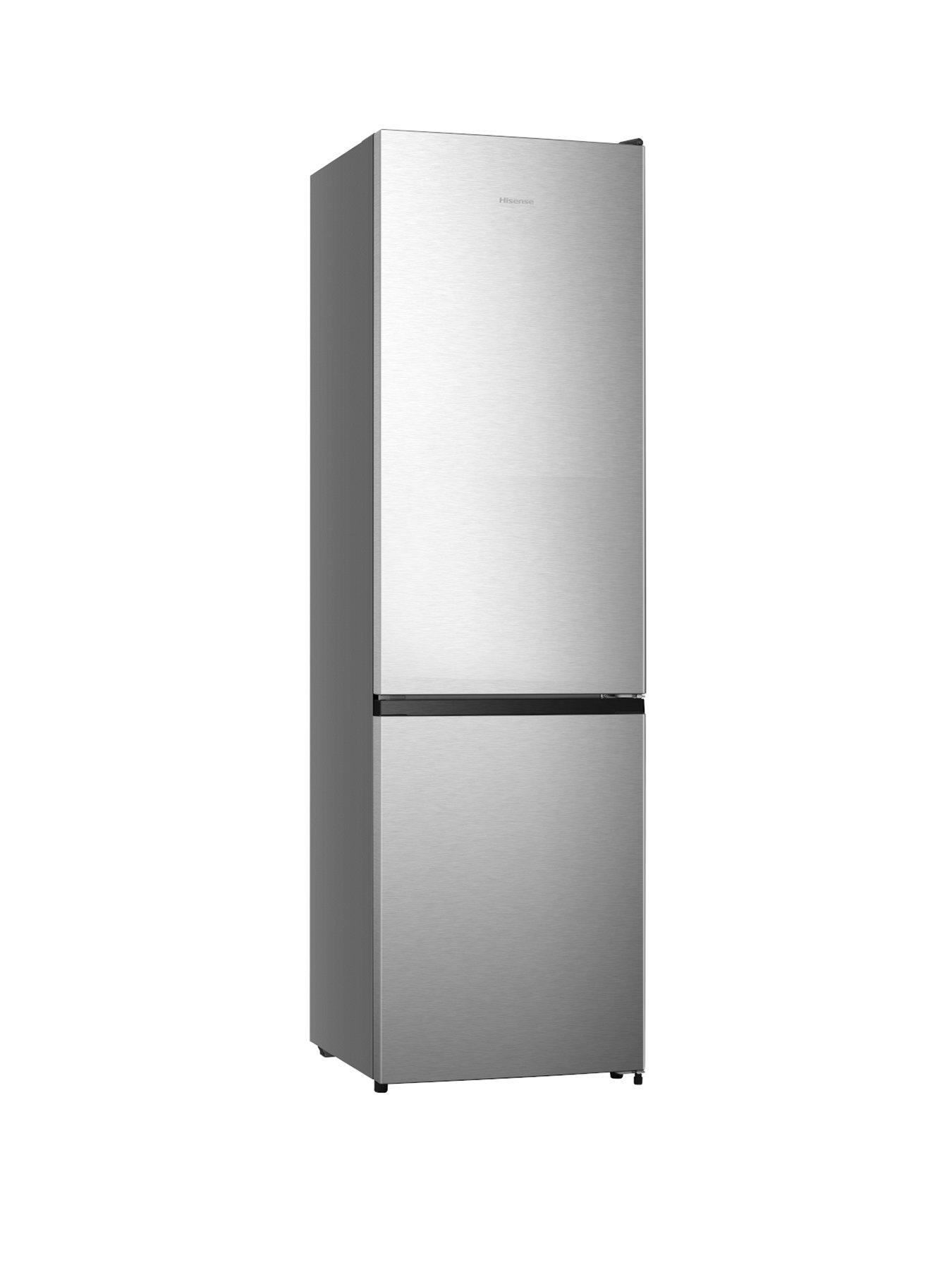 Hisense RB435N4BCE 60cm Wide 70/30 Frost-Free Fridge Freezer - Stainless Steel