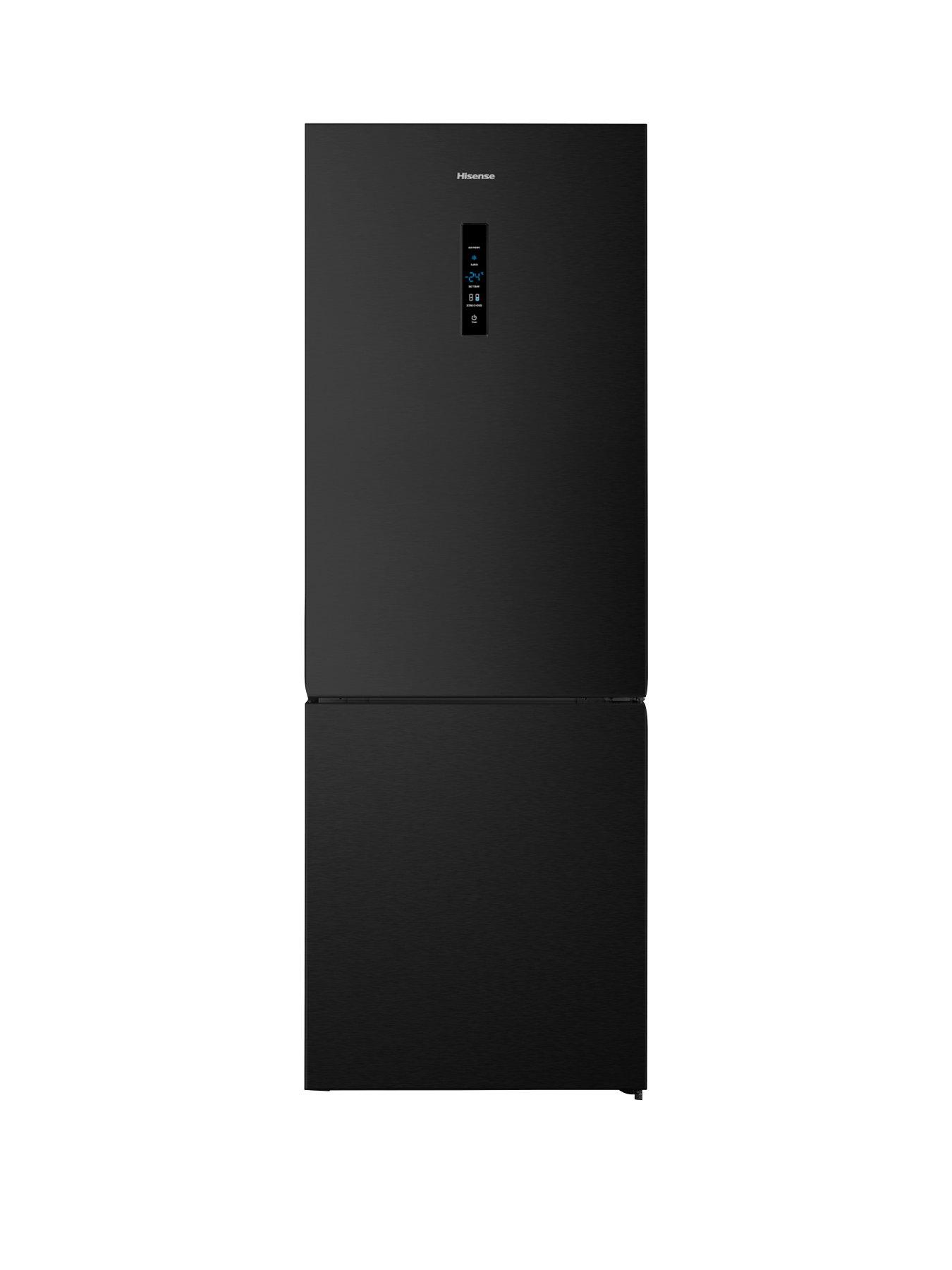 hisense-rb435n4bfe-60cm-widenbsp7030-frost-free-fridge-freezer-black-stainless-steel