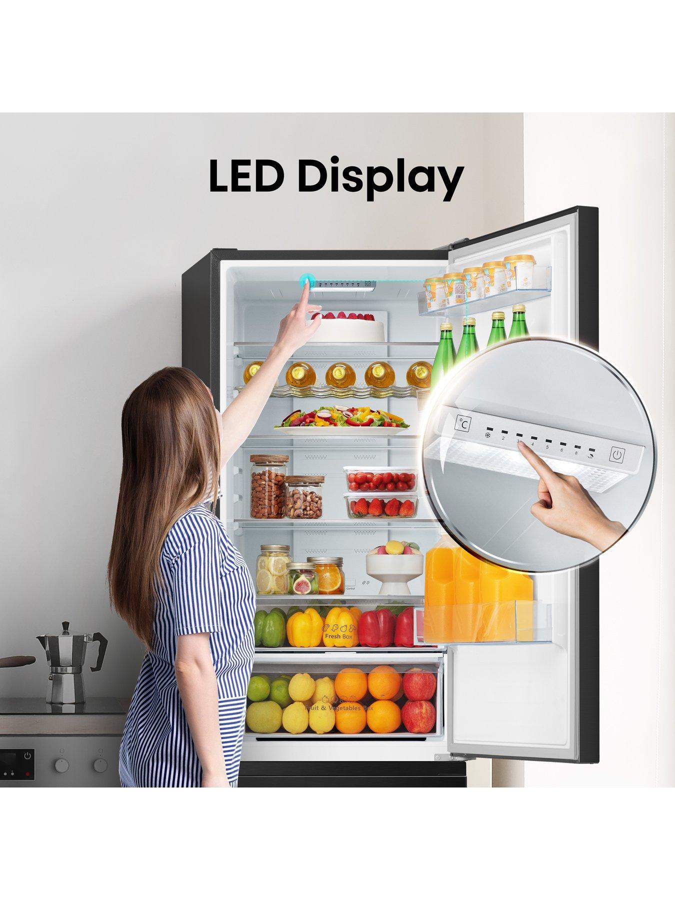 Image 4 of 7 of Hisense RB435N4BFE 60cm Wide&nbsp;70/30 Frost-Free Fridge Freezer - Black / Stainless Steel