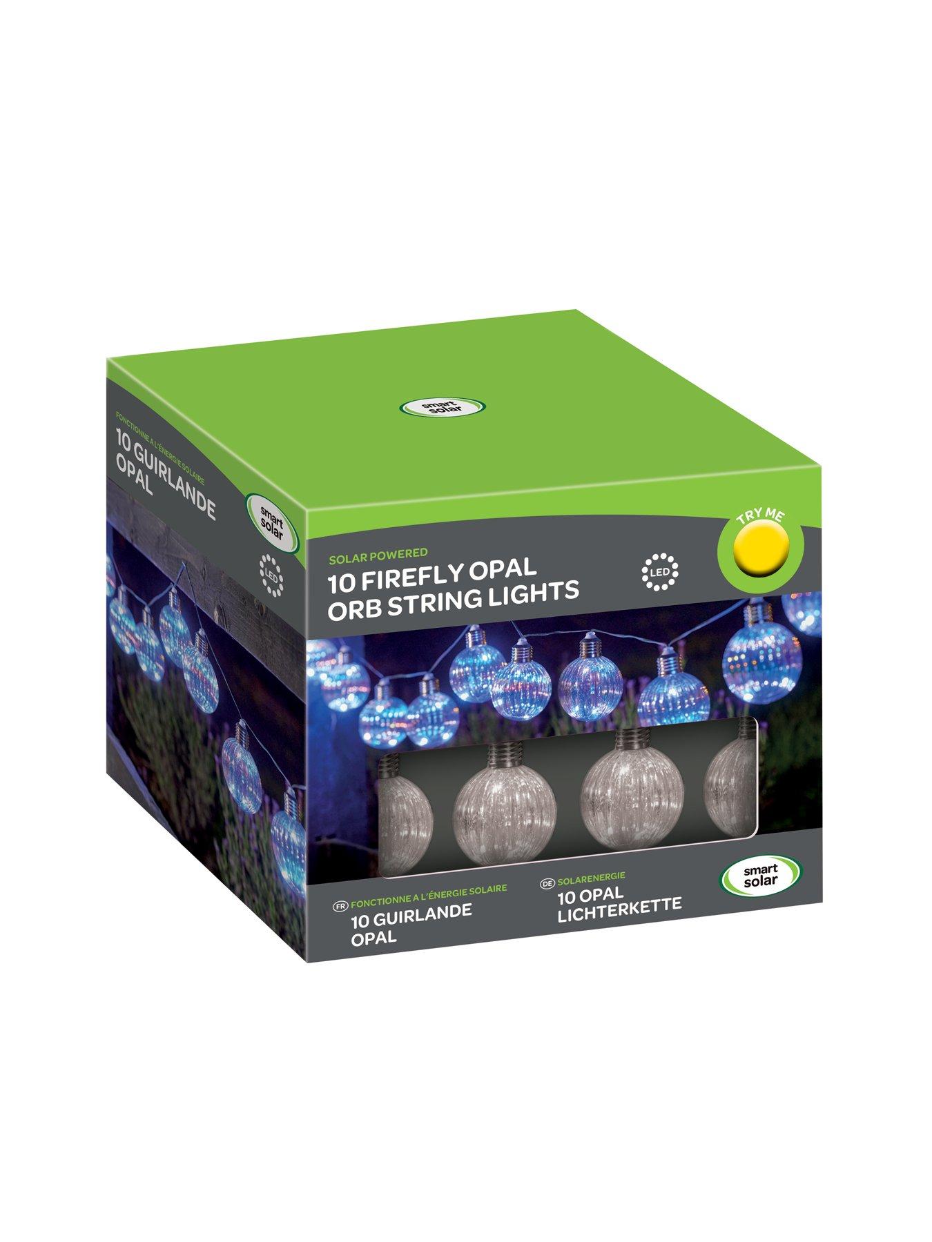 Image 5 of 5 of Smart Solar Firefly Opal Orb Solar String Lights
