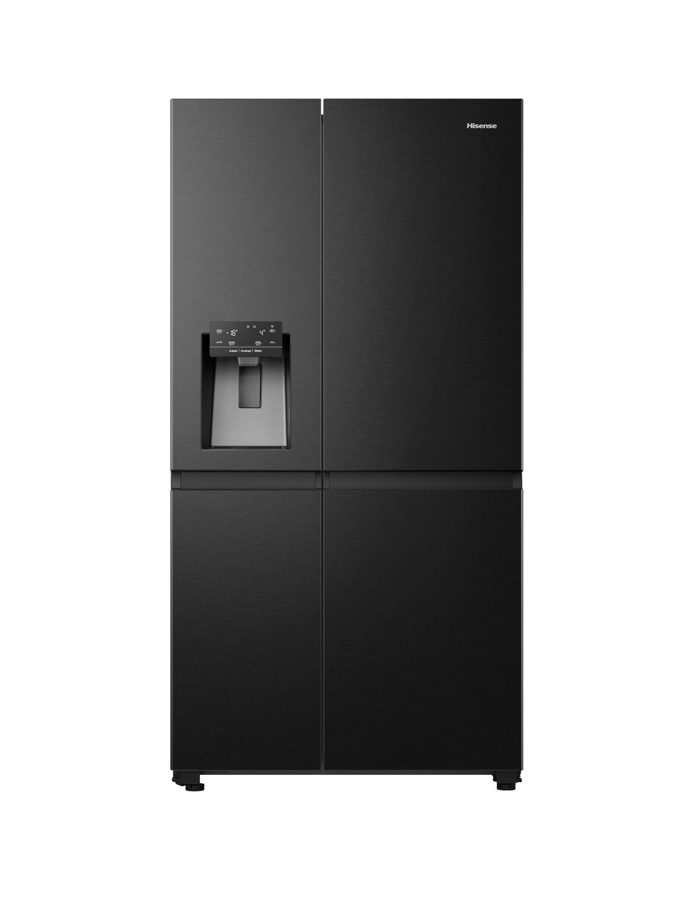 hisense-rs818n4tfe-91cm-widenbsppureflat-fridge-freezer-with-water-amp-ice-dispenser-black